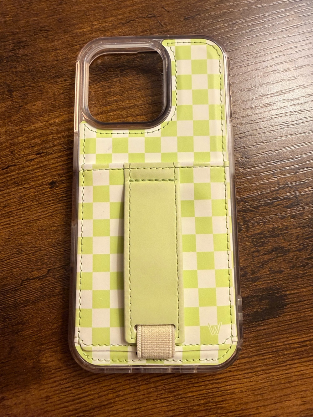 WALLI Green Checkered Phone Case